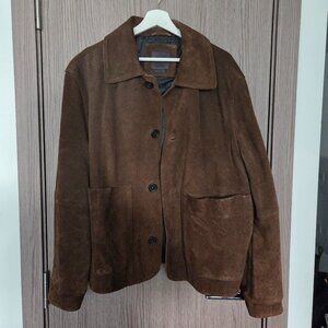 Zara Suede Jacket / Chore Coat - XL - Brown